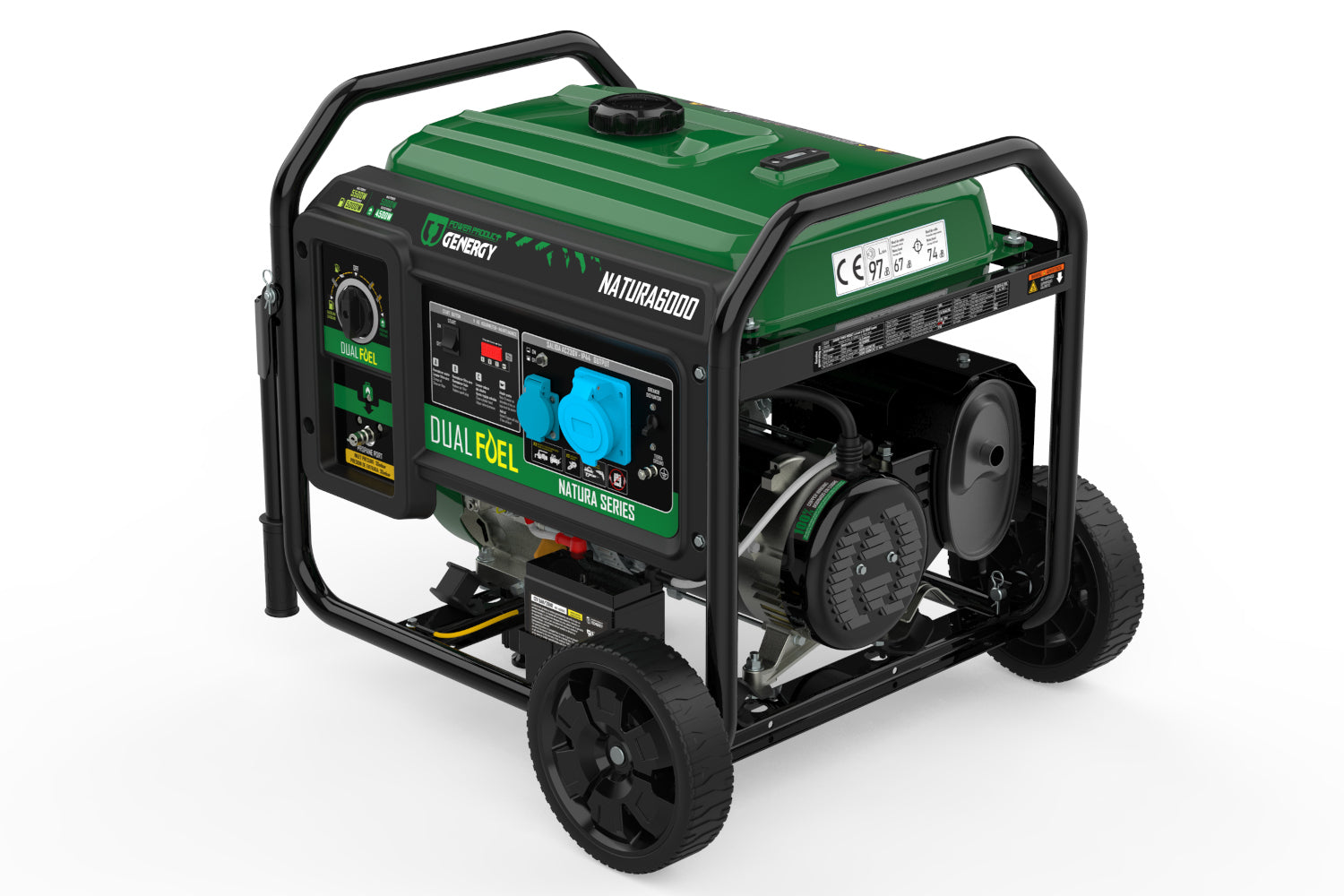 Dualfuel Stromerzeuger 5500W Genergy Natura 6000  SVR - Benzin & LPG