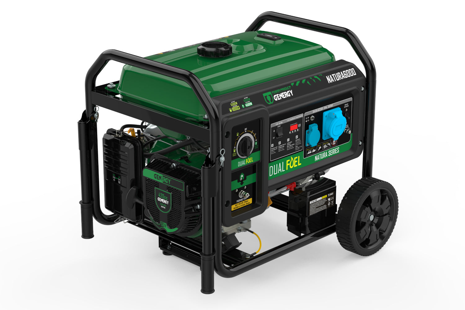 Dualfuel Stromerzeuger 5500W Genergy Natura 6000  SVR - Benzin & LPG