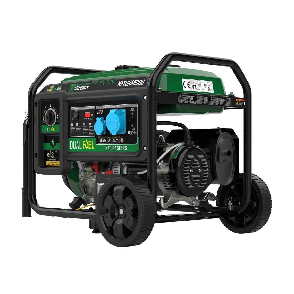Dualfuel Stromerzeuger 8500W Genergy Natura 8000  SVR - Benzin & LPG Genergy