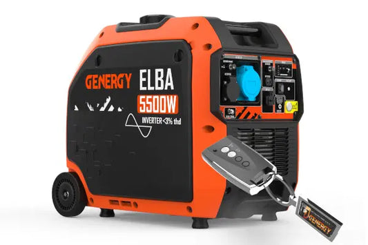Inverter Stromerzeuger Benzin 5500 Watt mit Fernbedienung Genergy Elba Genergy