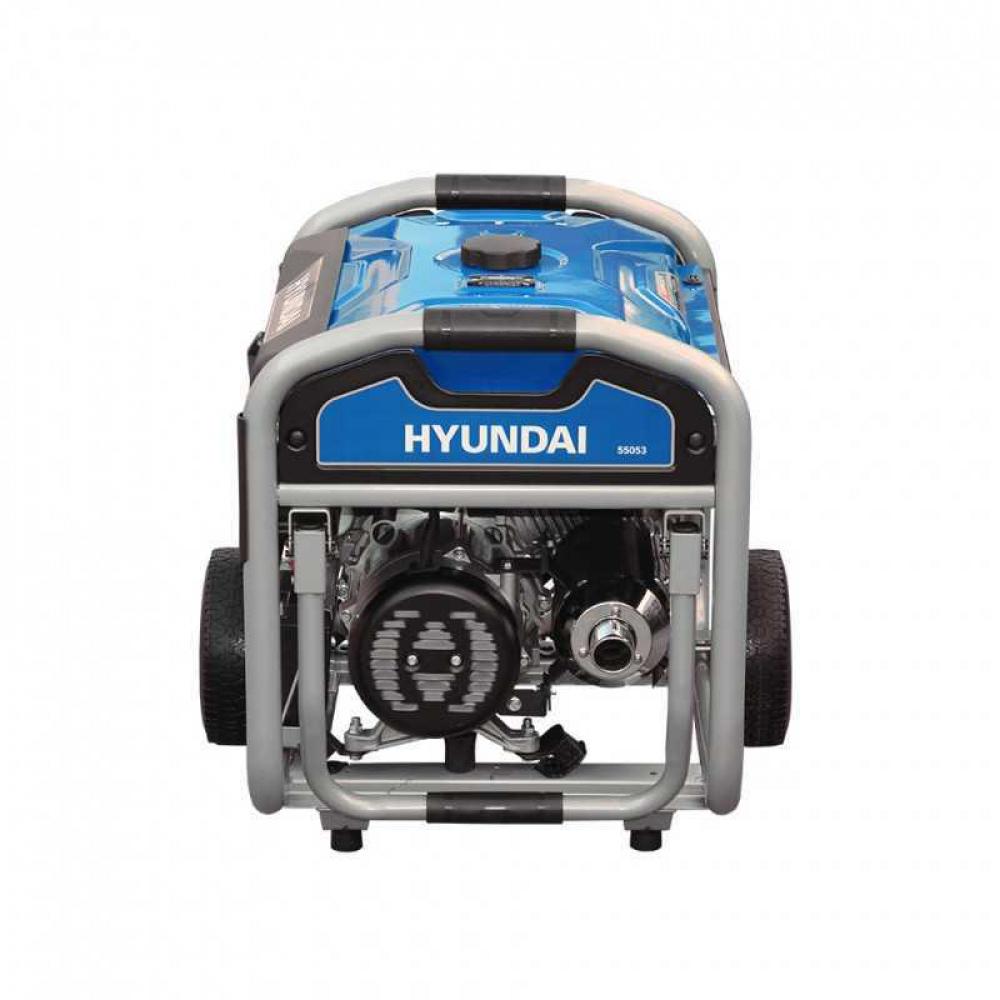 HYUNDAI 5500 Watt AVR BENZIN-GENERATOR BG55053 hinten
