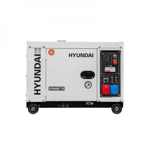 HYUNDAI 7,9 kVA DIESEL GENERATOR DHY8600SE-T DE 3-Phasig vorne