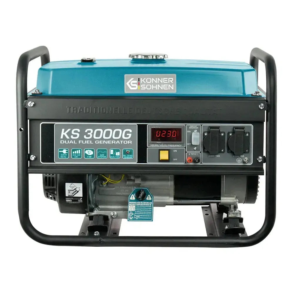 DualFuel Stromerzeuger AVR 3000 Watt Könner & Söhnen KS 3000G Könner & Söhnen