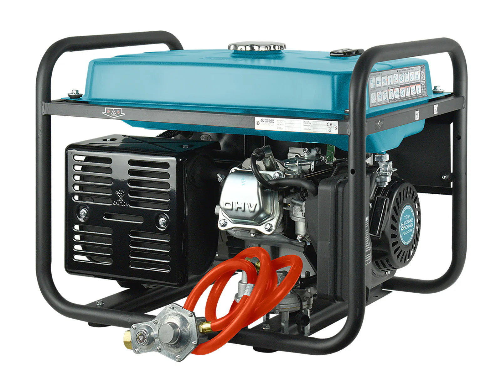 DualFuel Stromerzeuger AVR 3000 Watt Könner & Söhnen KS 3000G