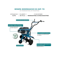 Benzin-Bodenhacke KS 4HP-70 Könner & Söhnen