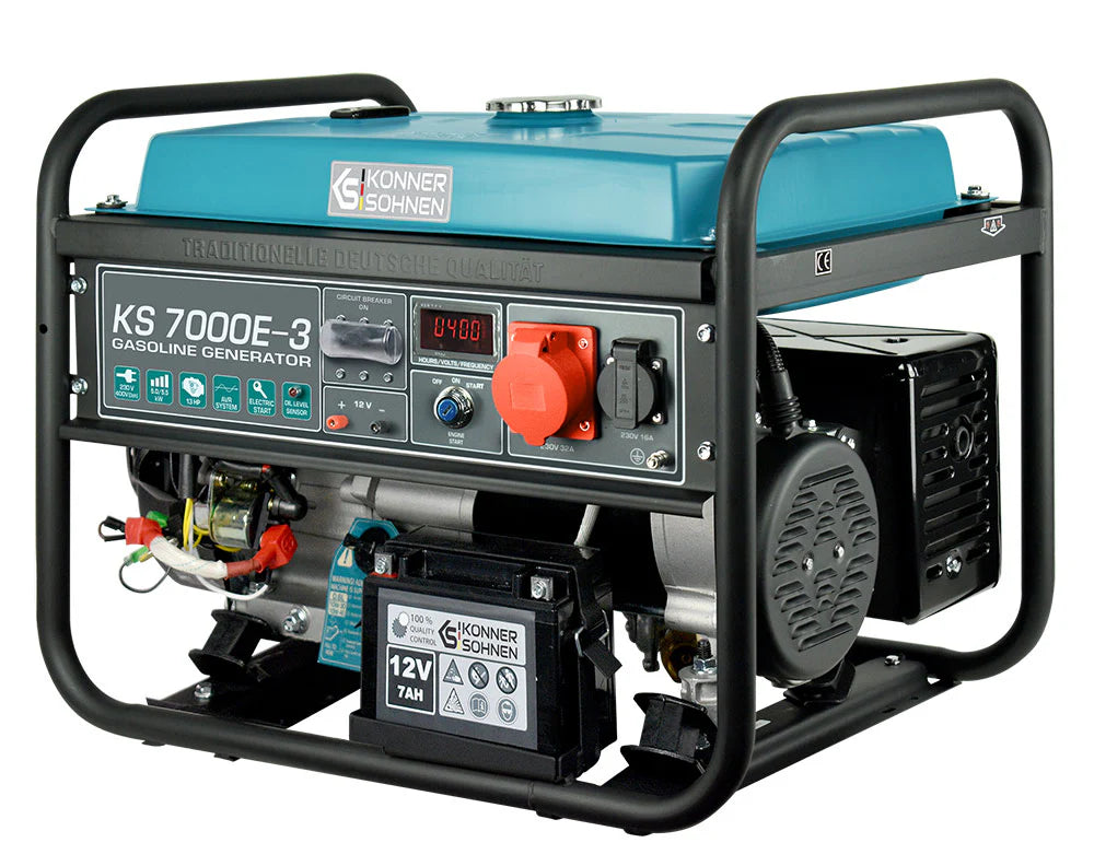 Benzin AVR Stromerzeuger 8000 Watt Könner & Söhnen KS 10000E mit E-Start