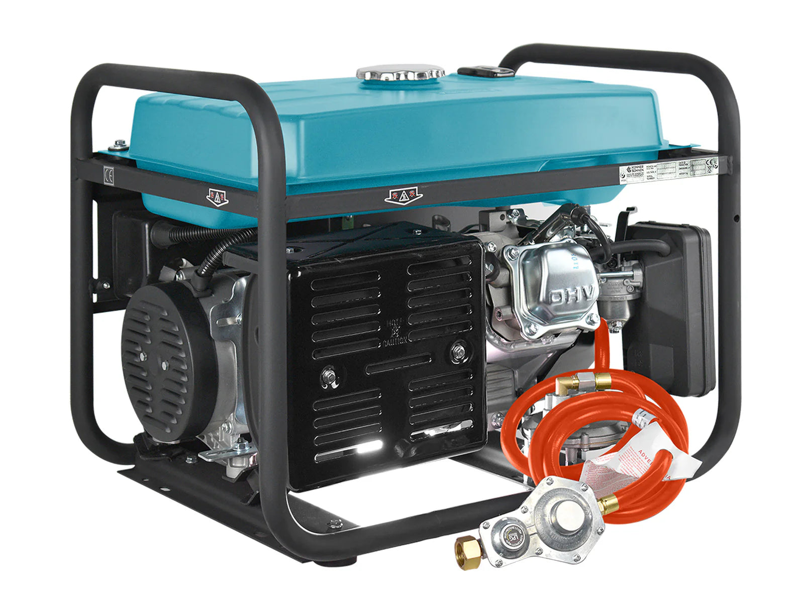DualFuel Stromerzeuger AVR 5500 Watt Könner & Söhnen KS 7000E G