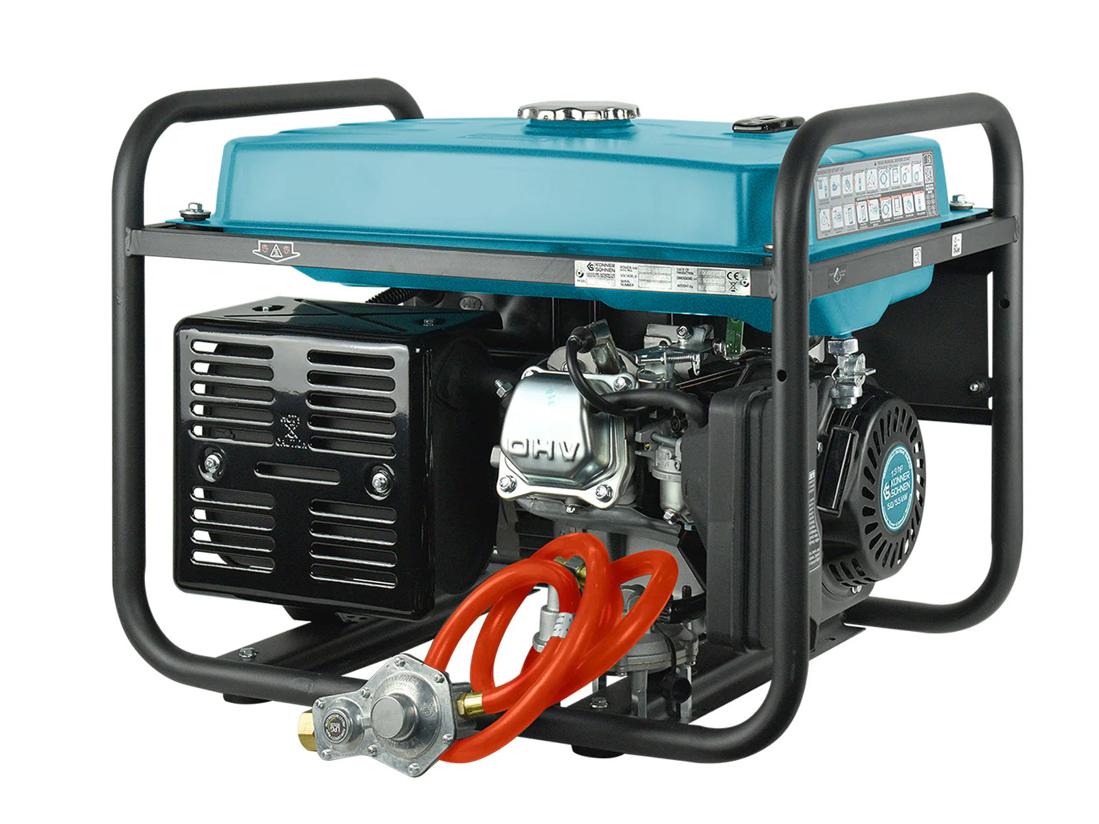 DualFuel Stromerzeuger AVR 5500 Watt Könner & Söhnen KS 7000E G