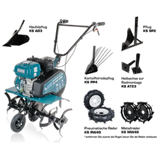 Benzin-Bodenhacke KS 7HP-850A Könner & Söhnen