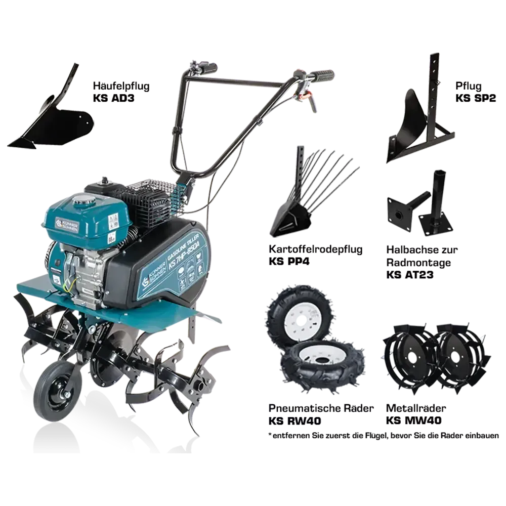 Benzin-Bodenhacke KS 7HP-850A Könner & Söhnen