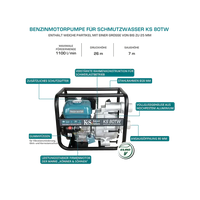 Wasserpumpe für sauberes Wasser KS 80TW Könner & Söhnen