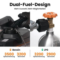 3500 Watt DualFuel Inverter Stromerzeuger maXpeedingrods MXR 3500S maXpeedingrods