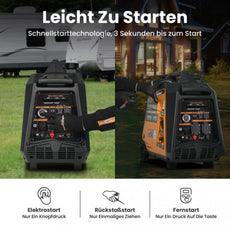 3500 Watt DualFuel Inverter Stromerzeuger maXpeedingrods MXR 3500S