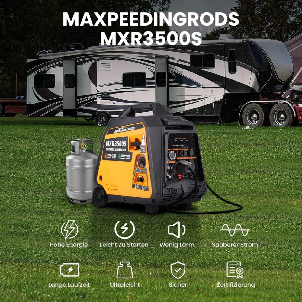 3500 Watt DualFuel Inverter Stromerzeuger maXpeedingrods MXR 3500S