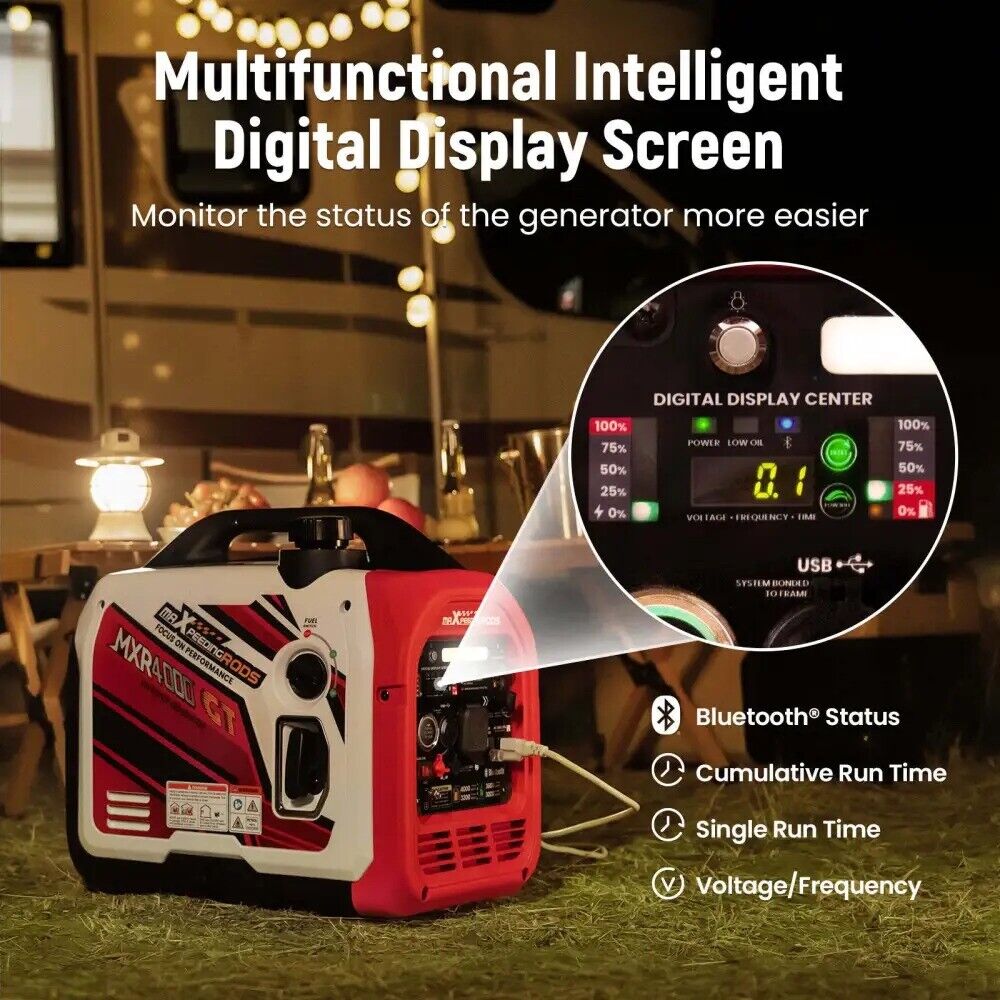 4000W DualFuel Inverter Stromerzeuger mit App Steuerung maXpeedingrods MXR 4000GT – EU