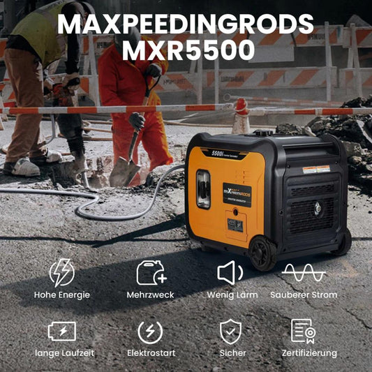 5500 Watt Benzin Inverter Stromerzeuger maXpeedingrods MXR 5500i