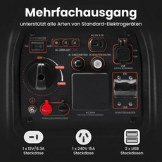 3300 Watt Benzin Inverter Stromerzeuger maXpeedingrods MXR 3500 maXpeedingrods