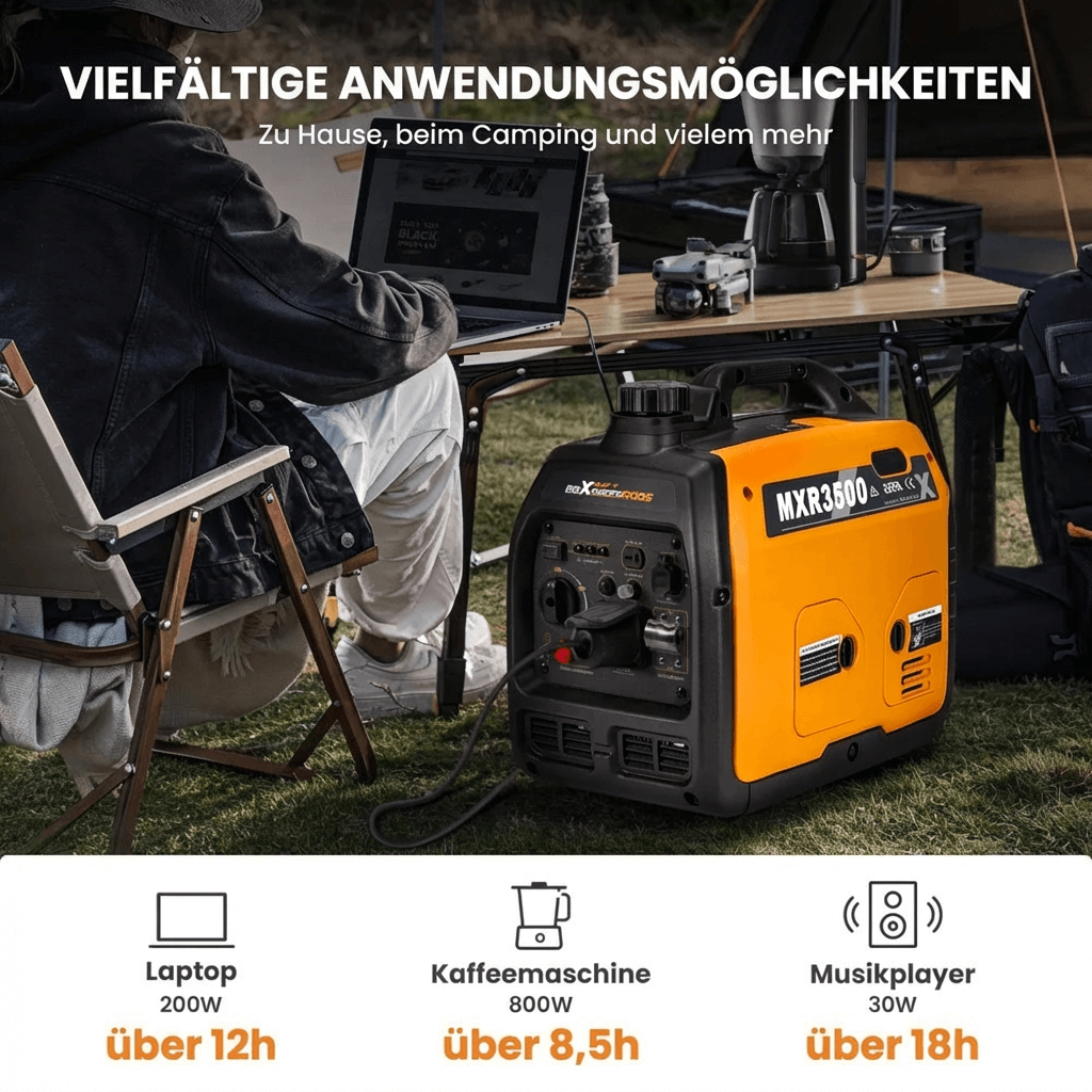 3300 Watt Benzin Inverter Stromerzeuger maXpeedingrods MXR 3500 maXpeedingrods
