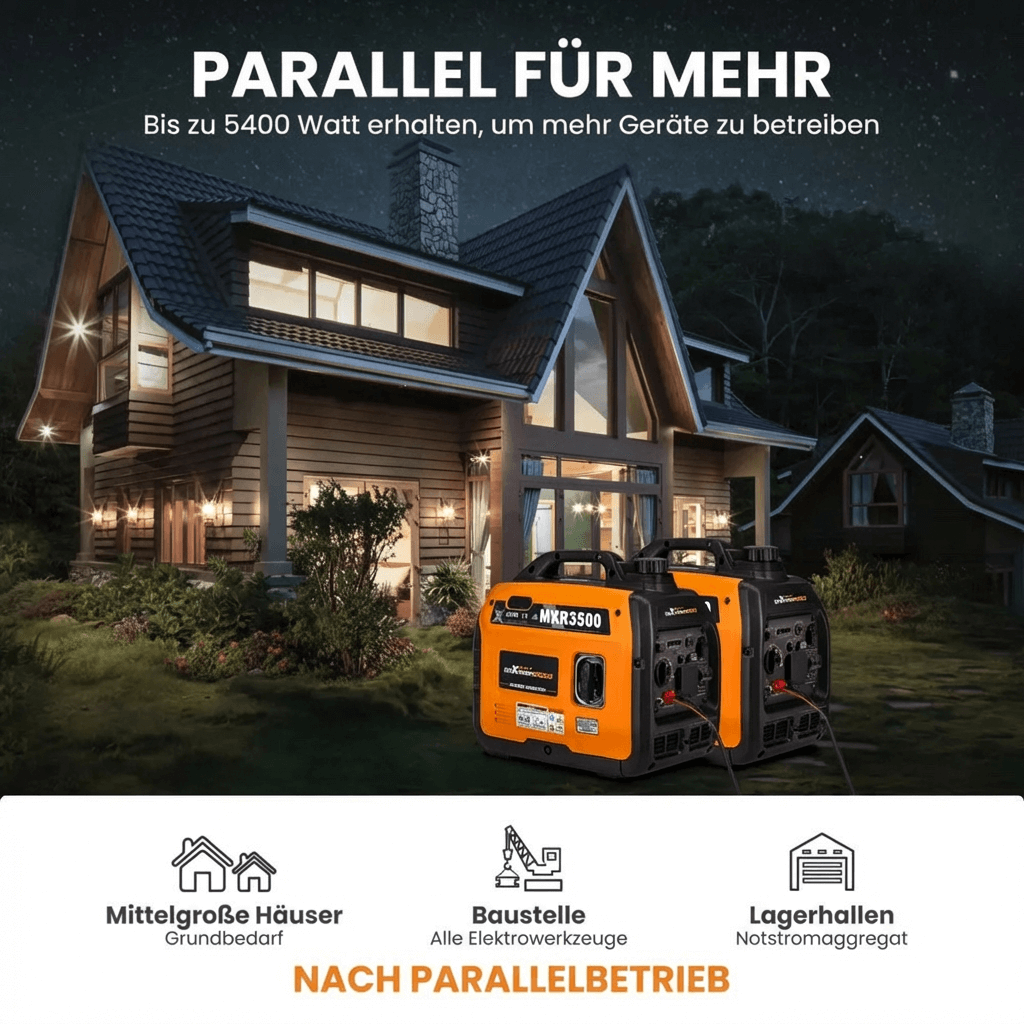 3300 Watt Benzin Inverter Stromerzeuger maXpeedingrods MXR 3500 maXpeedingrods